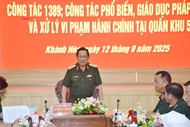 MND delegation inspects legal affairs at Military Region 5